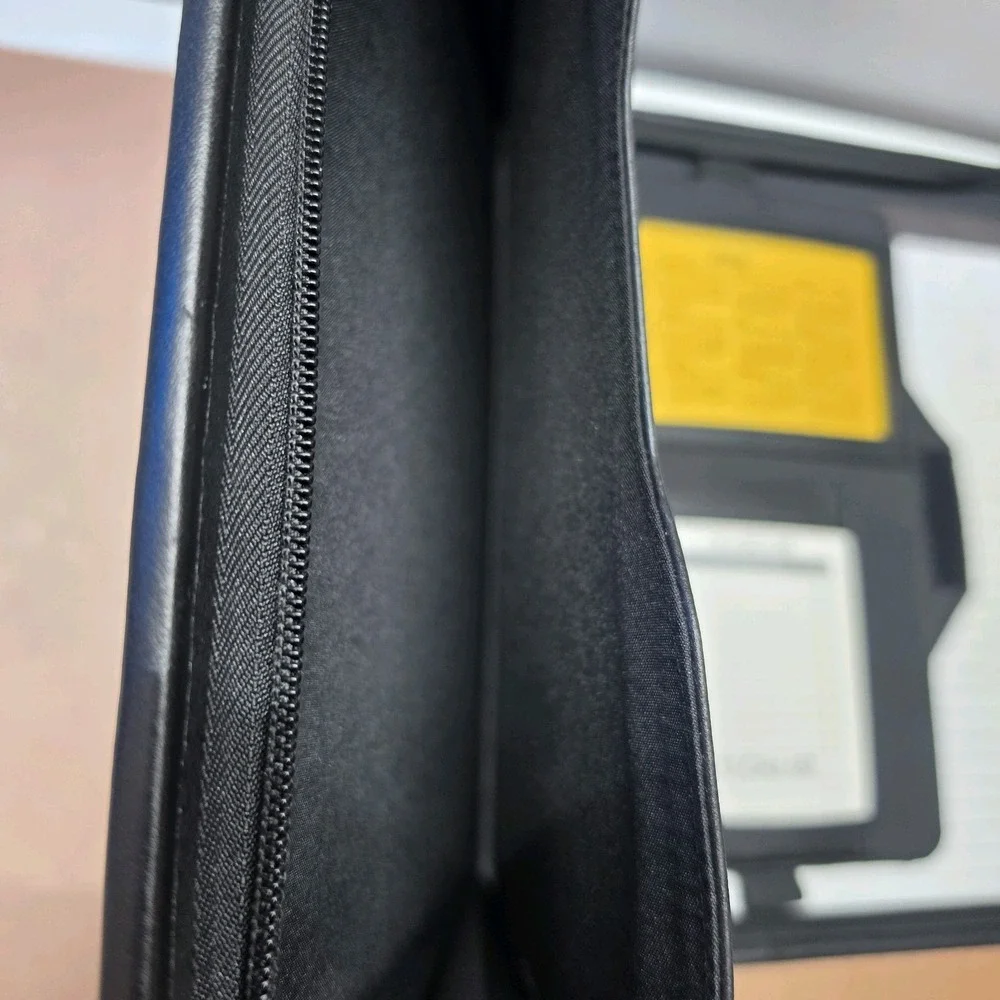 Vintage Dart NCAA Big 12 Conference XII Embossed Black Faux Leather Padfolio